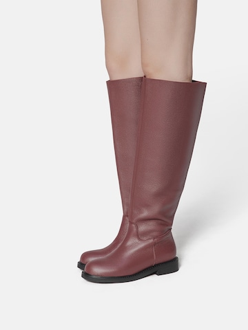 L37 HANDMADE SHOES Boots 'MR JONES MAXI' in Rot