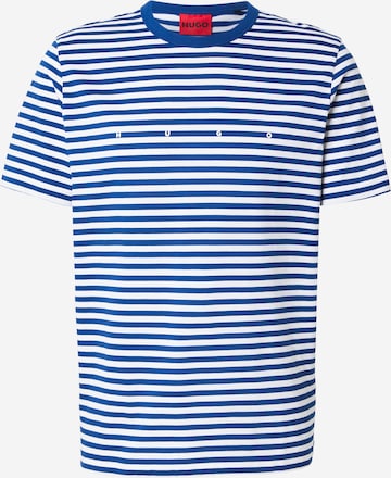 T-Shirt 'Demptee' HUGO en bleu : devant