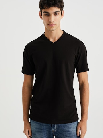 WE Fashion T-shirt i svart: framsida