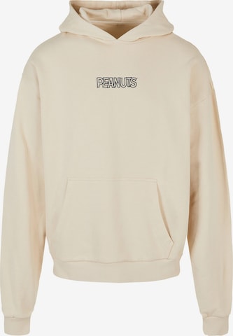 Merchcode Sweatshirt 'Peanuts' in Beige: front