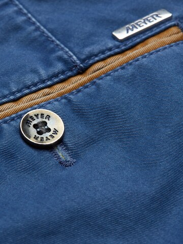 MEYER Regular Chino Pants 'New York' in Blue