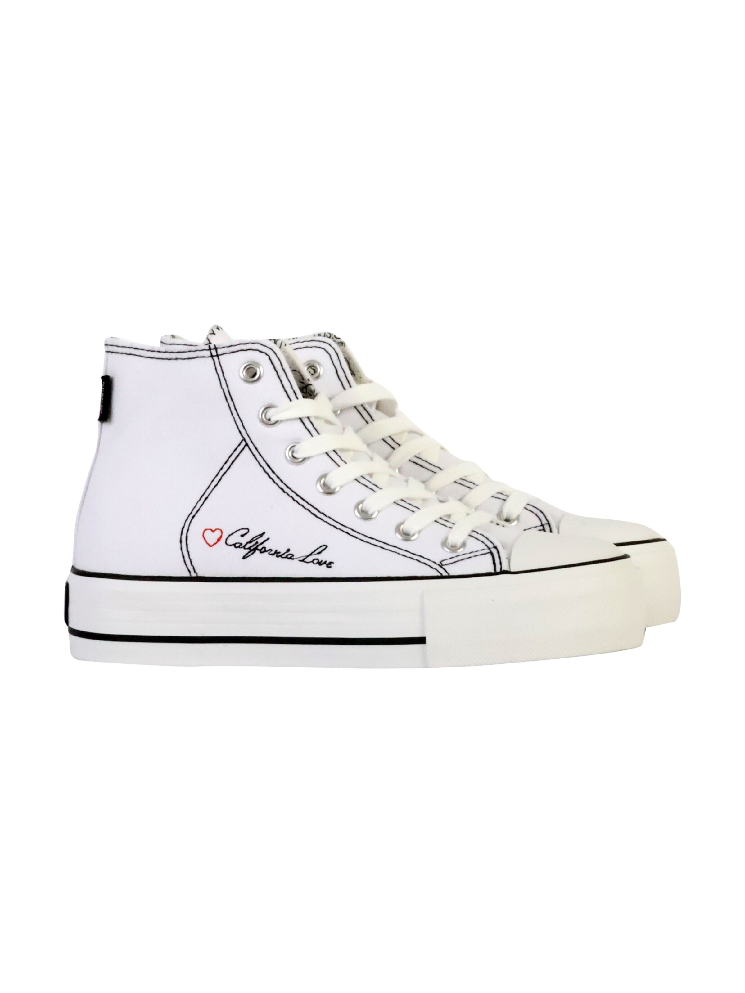 Baskets hautes Le Temps Des Cerises en blanc