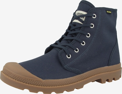 Palladium Bottines à lacets 'Pampa' en bleu marine, Vue avec produit