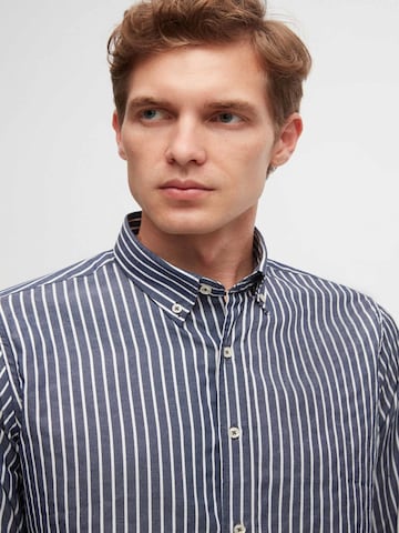 D’S Damat Regular fit Overhemd in Blauw