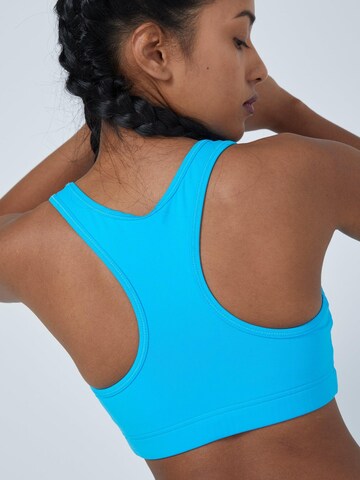 SPORTKIND Bustier Sport bh 'Wide Straps' in Blauw