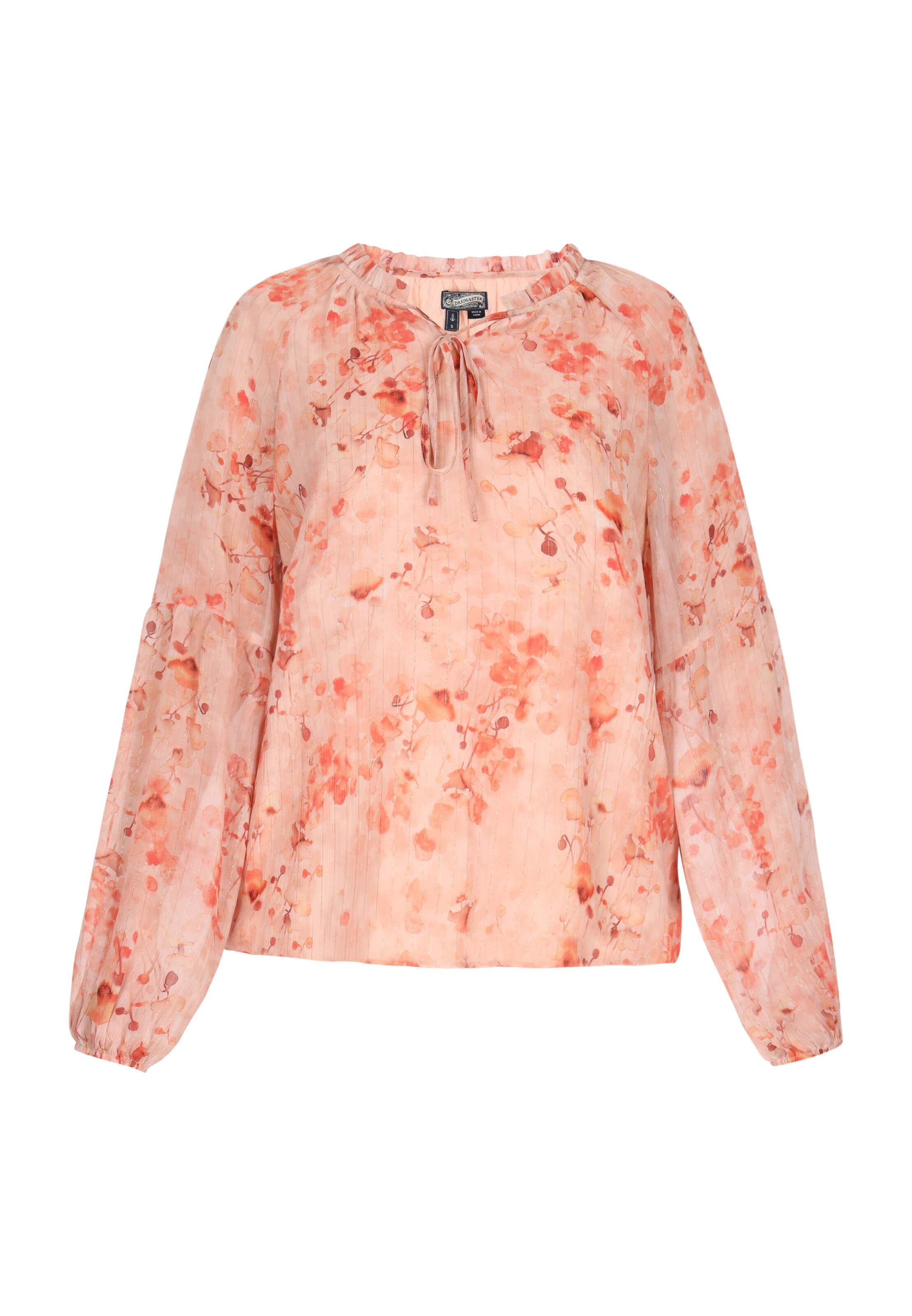 Bluză DreiMaster Vintage pe portocaliu / portocaliu caisă / portocaliu închis, Vizualizare produs