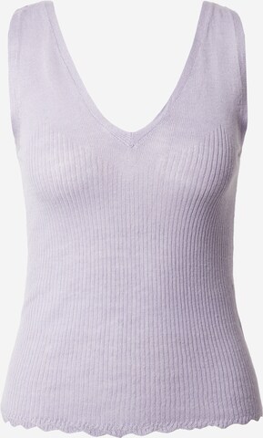 Tops en tricot 'ANGIE' OBJECT en violet : devant