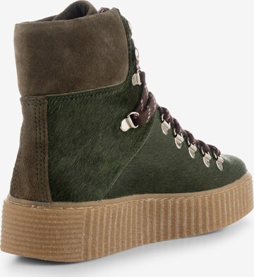 Shoe The Bear Lace-Up Ankle Boots 'AGDA' in Green