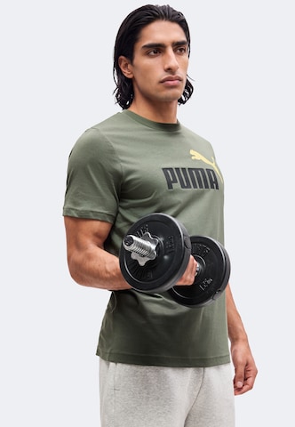 PUMA Funkcionalna majica 'ESS No. 1' | zelena barva