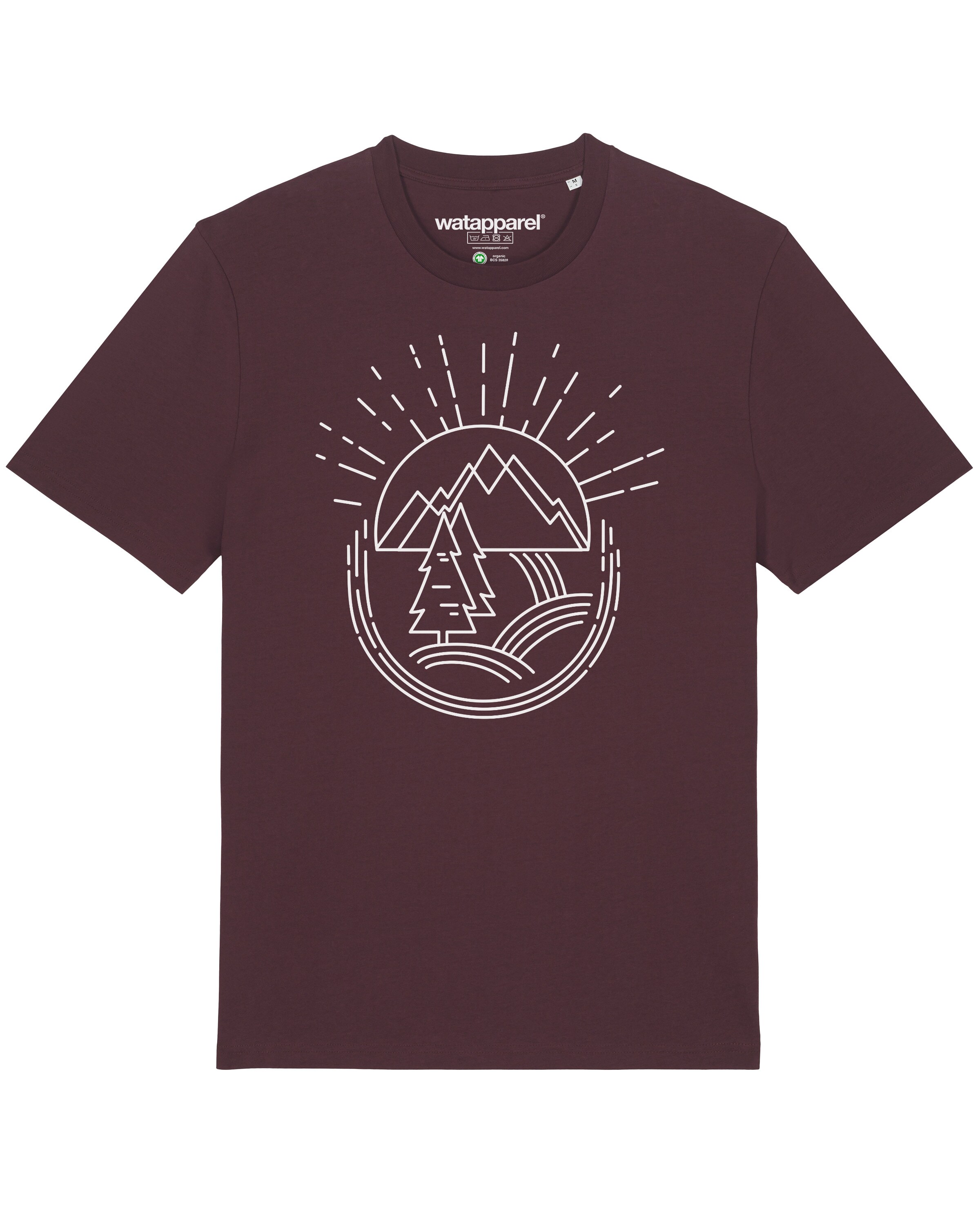 Maglietta ' Natur ist schön ' di Watapparel in rosso: frontale