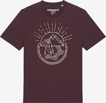 T-Shirt ' Natur ist schön ' Watapparel en rouge : devant