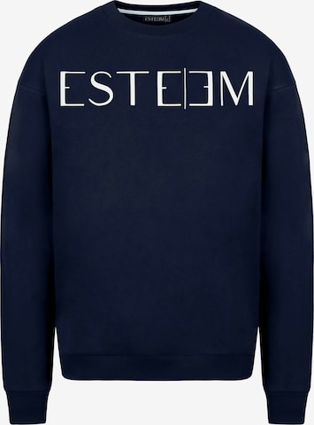 ESTEEM Sweatshirt in Blauw: voorkant