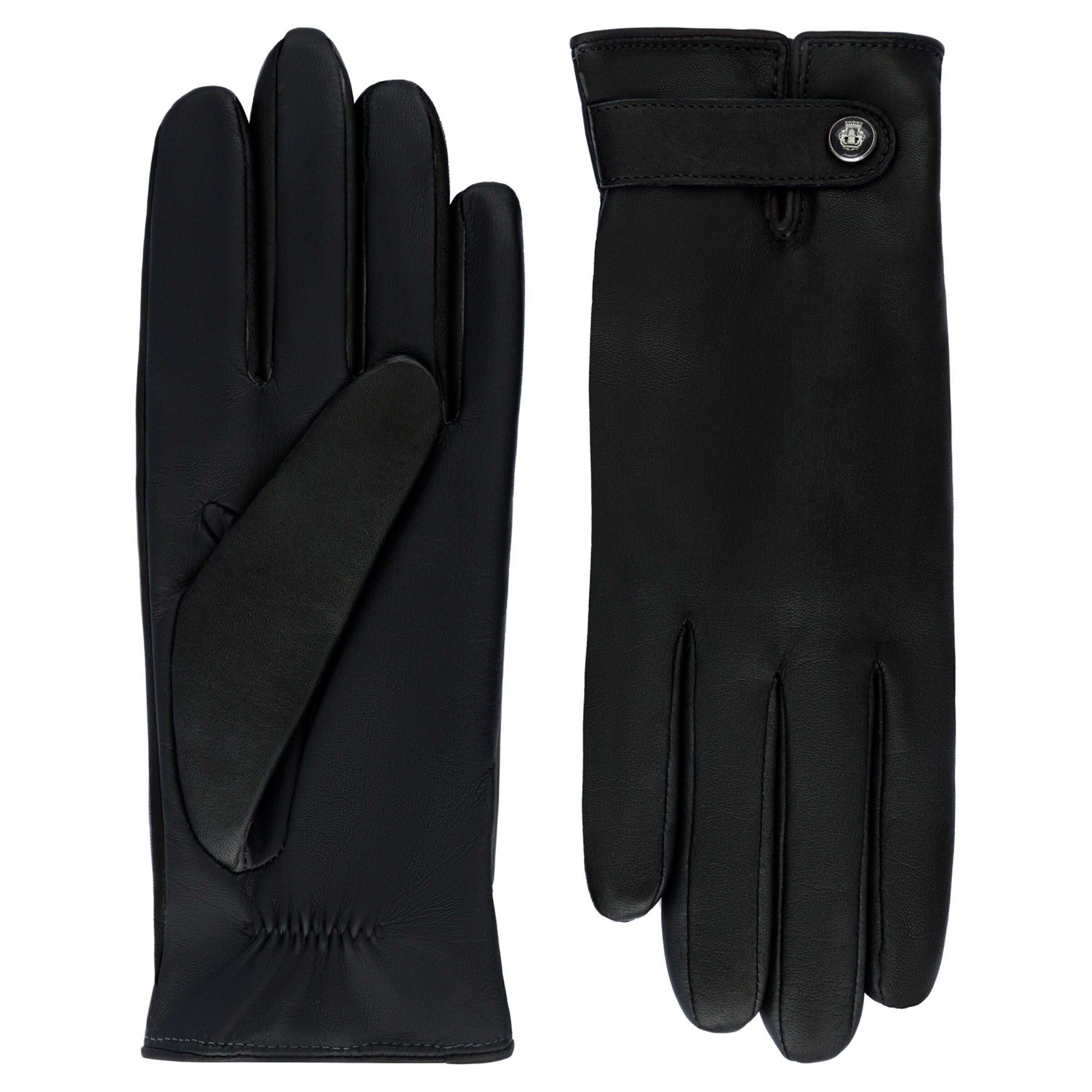 Roeckl Full finger gloves 'DRESDEN TOUCH' in Black: front