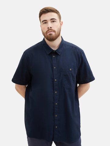 TOM TAILOR Men + Comfort fit Overhemd in Blauw