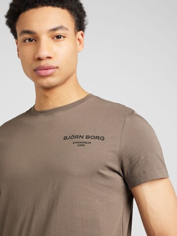 BJÖRN BORG - Camiseta funcional 'ESSENTIAL' en marrón