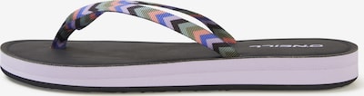 Flip-flops 'Melina' O'NEILL pe verde pastel / mov prună / portocaliu / negru, Vizualizare produs