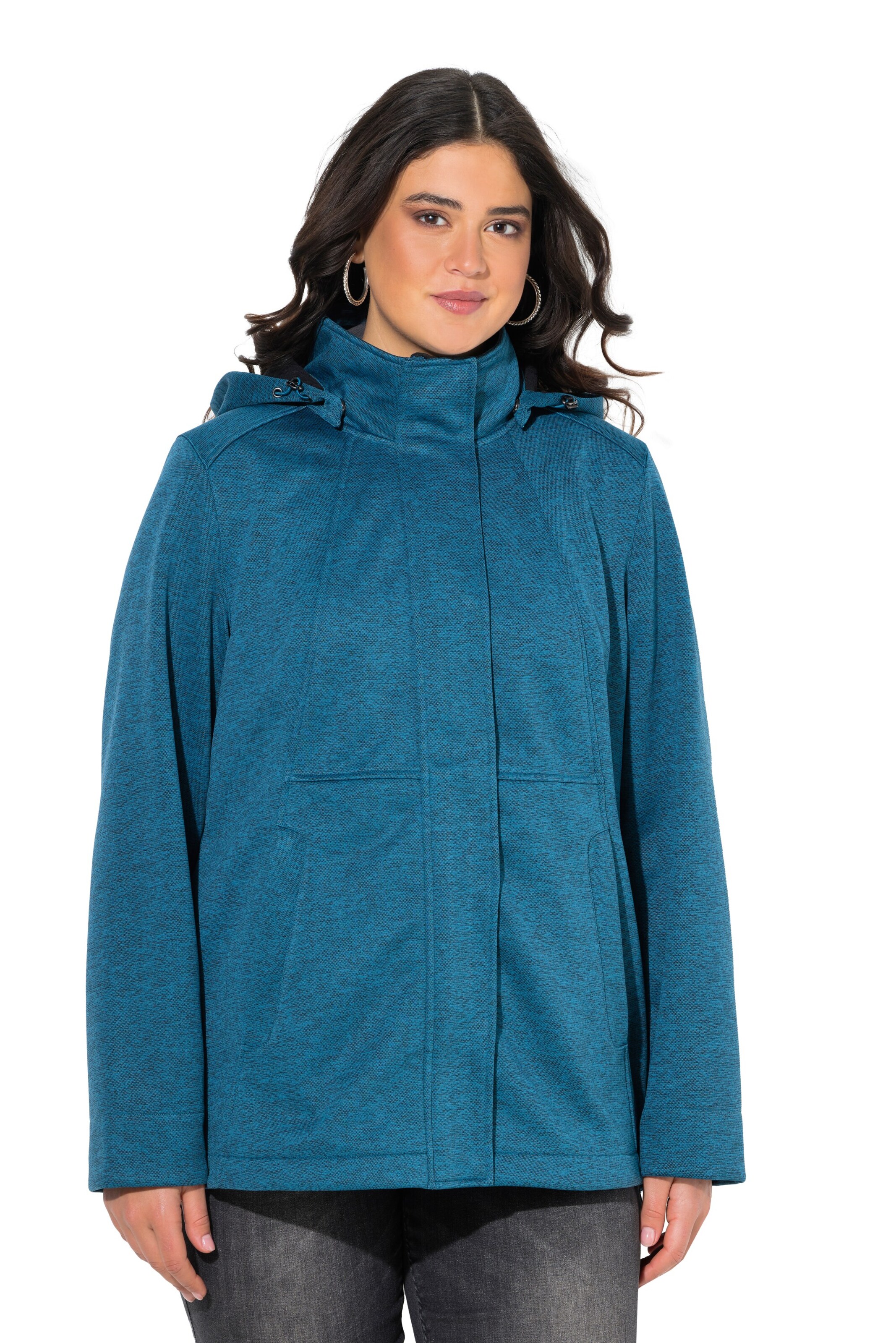 Ulla Popken Performance Jacket in Blue: front