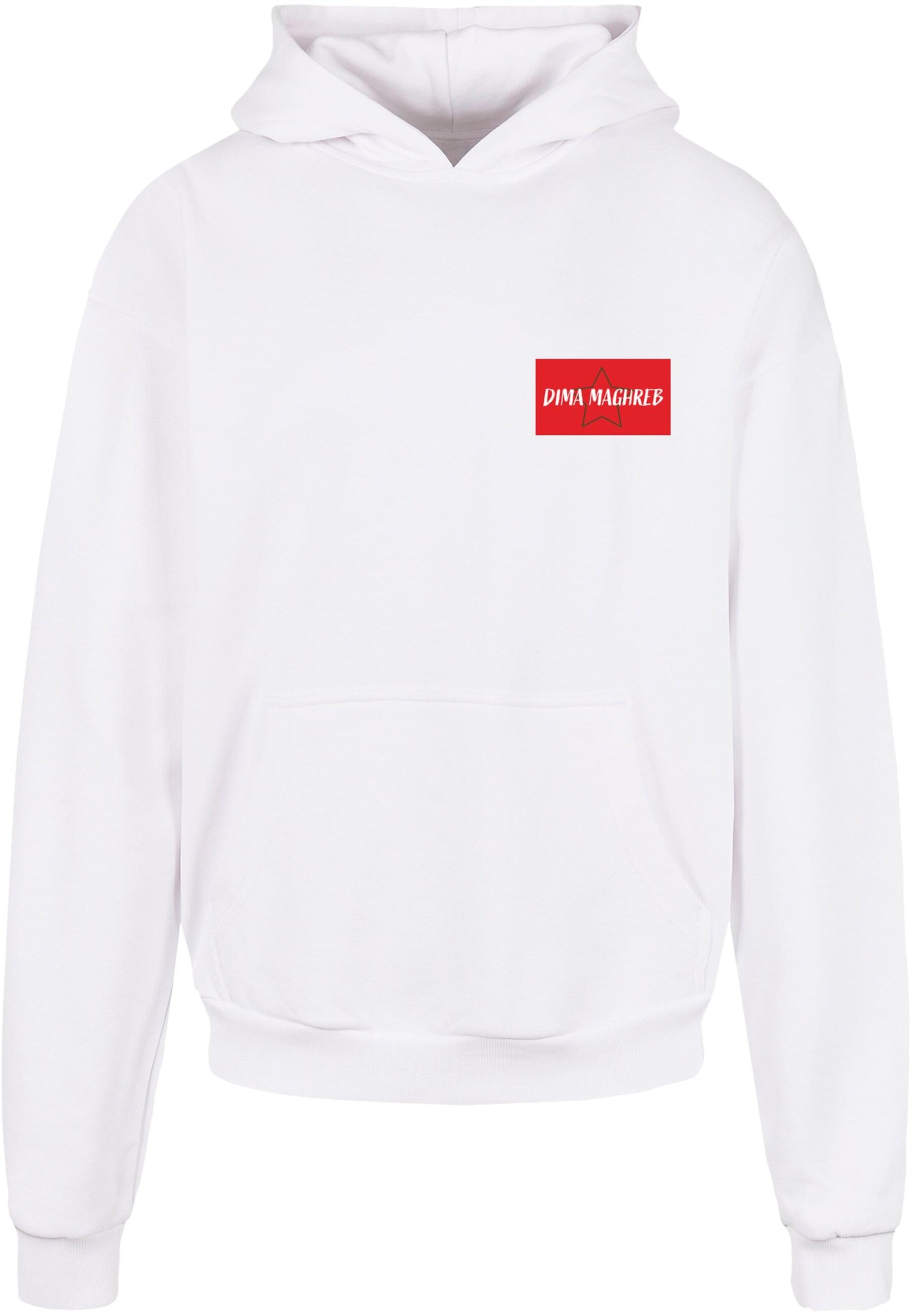 Sweat-shirt 'Marocco Dima Maghreb' Merchcode en blanc : devant
