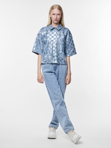 PIECES - Blusa 'NELLIE' em azul