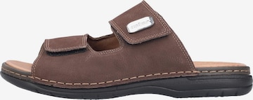 Rieker Mule 'Basic' in Brown: front