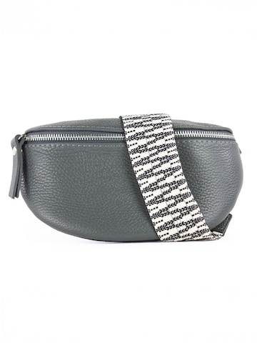 lePelou - Riñonera 'MIRA small' en gris: frente