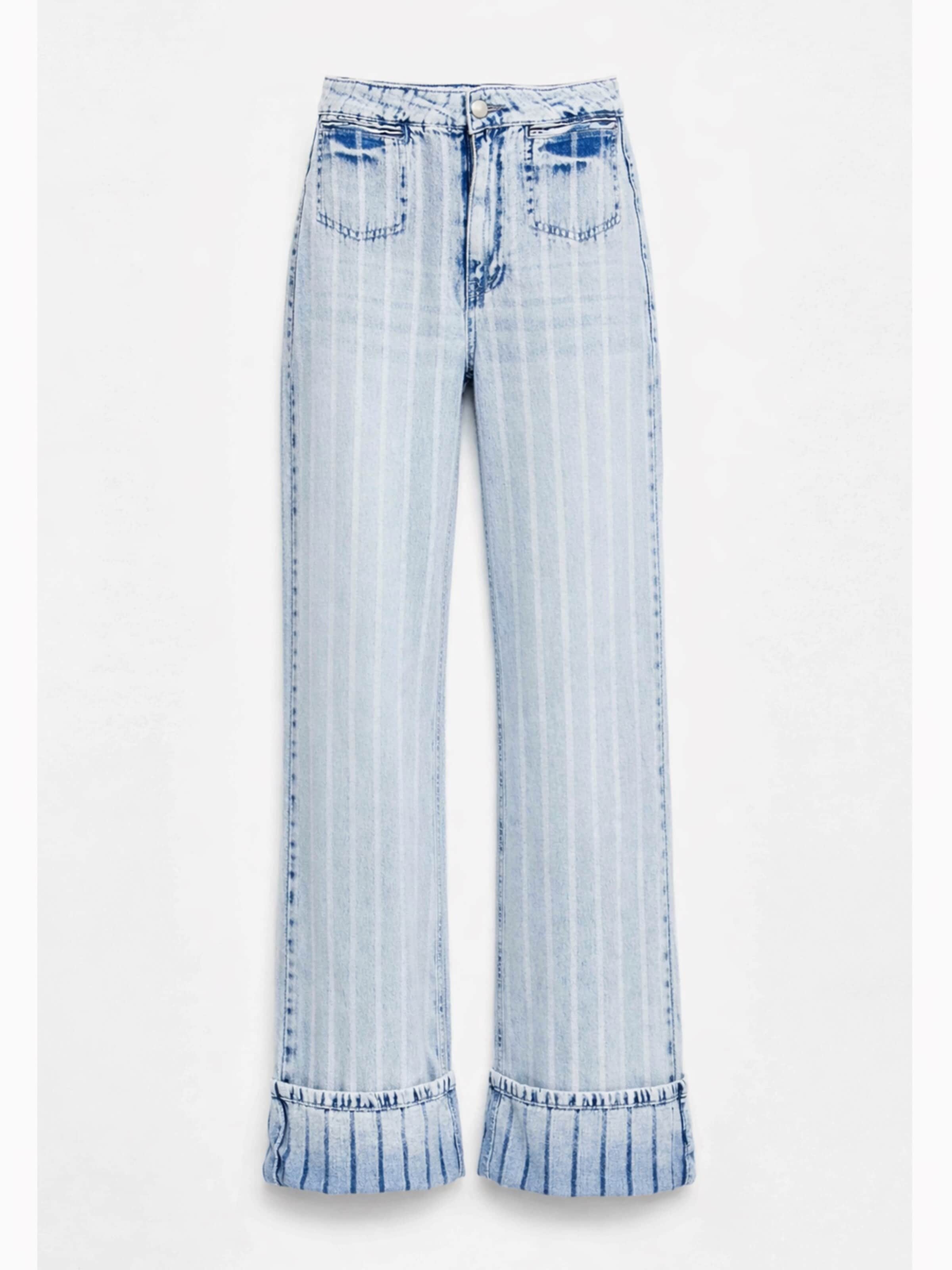 Regular Jean 'Straight High Rise Jeans' IT'S BASIC en bleu : devant