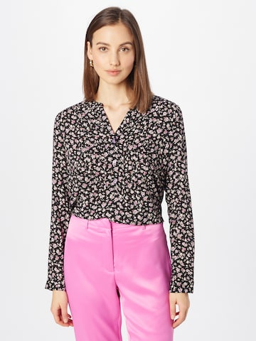 Lollys Laundry Blouse 'Helena' in Zwart: voorkant