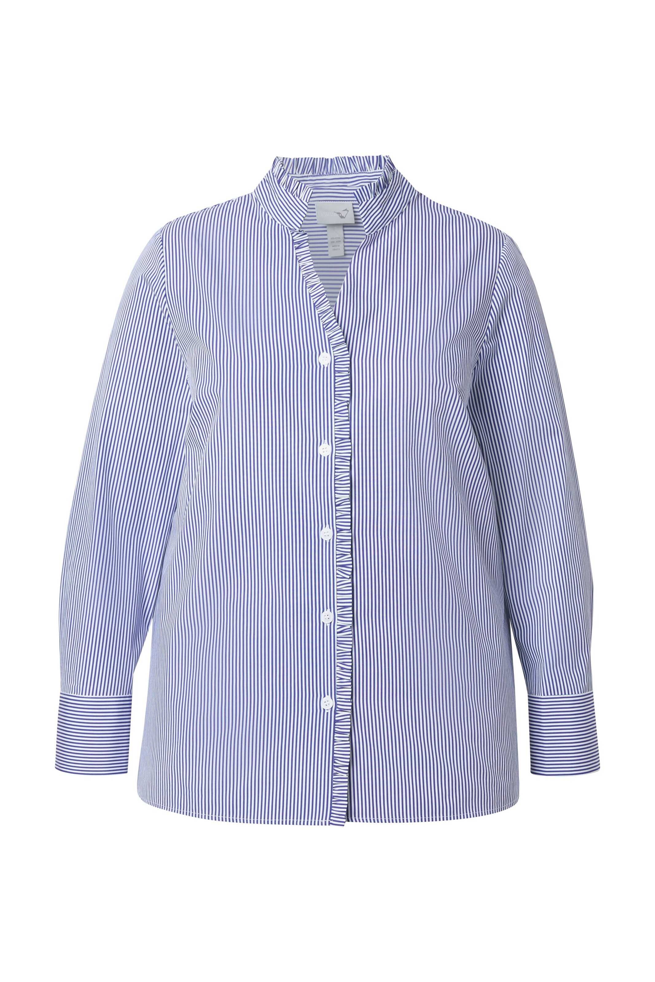 Ulla Popken Blouse in Blauw: voorkant