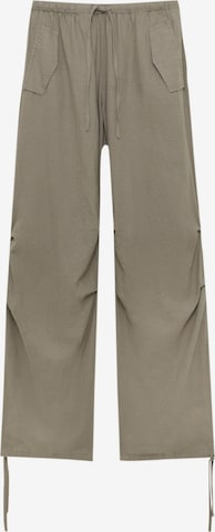 Wide leg Pantaloni di Pull&Bear in grigio: frontale