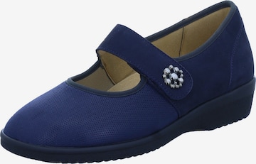 Ganter Ballerinas 'Inge' in Blau: Vorderseite