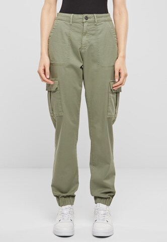 Urban Classics Tapered Cargobyxa i grön: framsida
