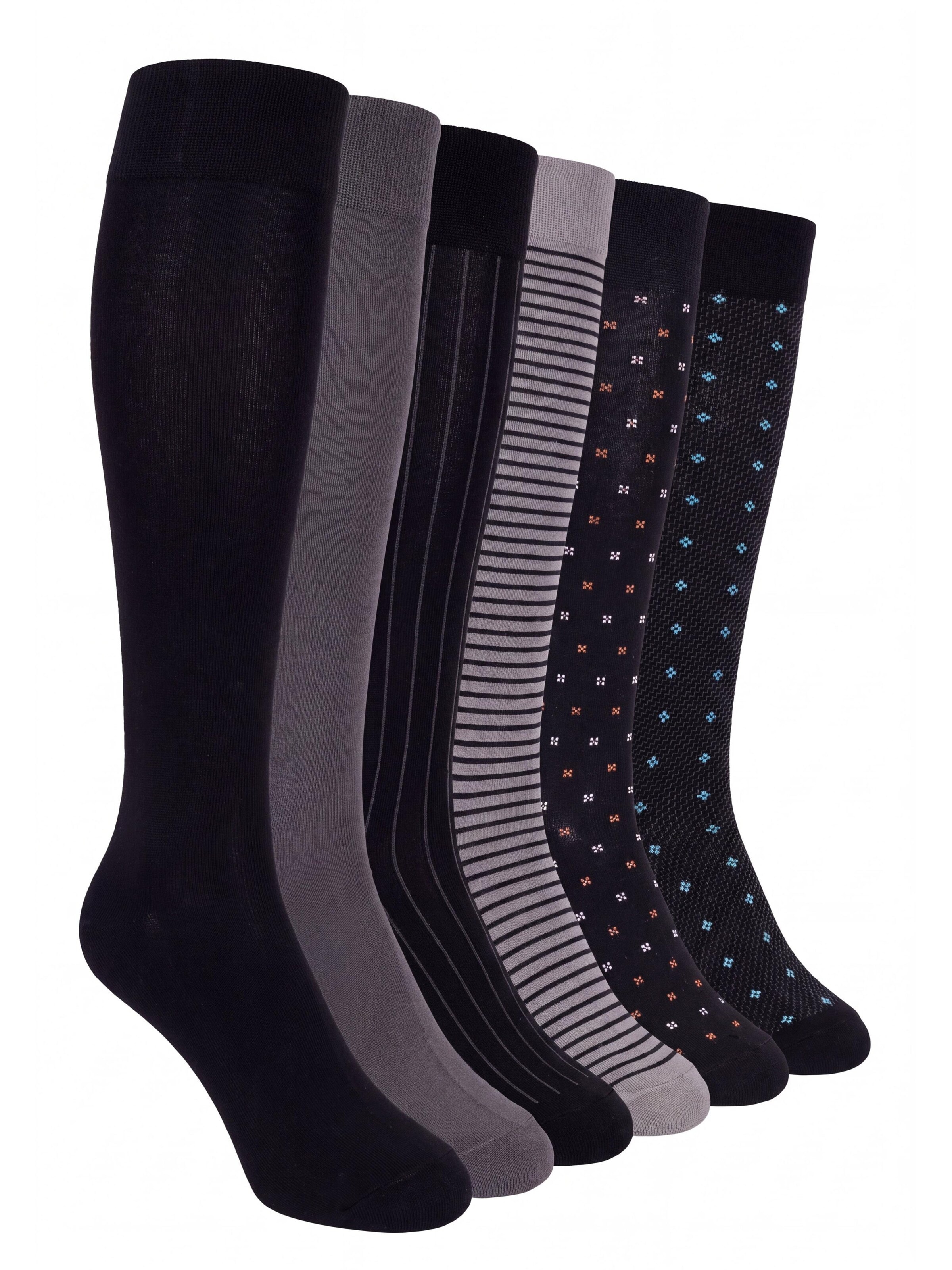 Ciocca Knee High Socks in Mixed colors: front
