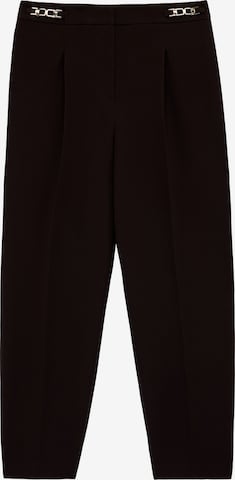Koton Loose fit Pleat-Front Pants in Brown: front