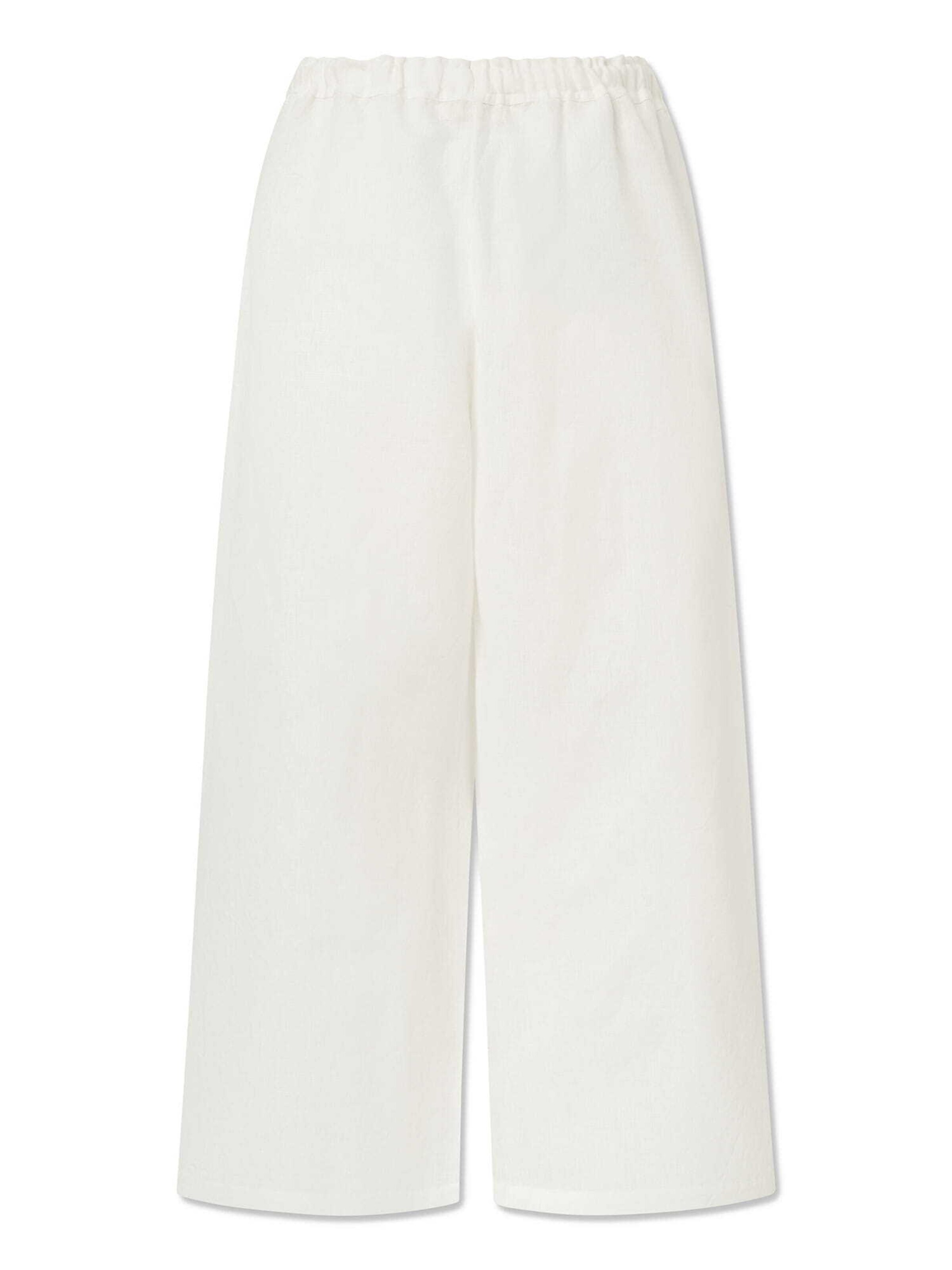 STUDIO FEDER Wide Leg Hose in Weiß