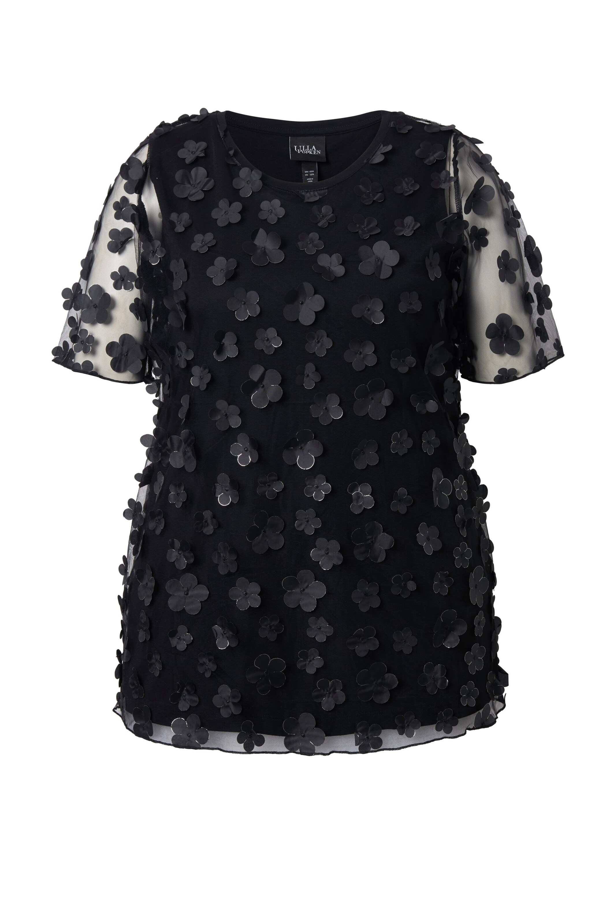 Ulla Popken Shirt in Schwarz: Vorderseite