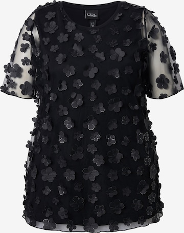 Ulla Popken Shirt in Schwarz: Vorderseite