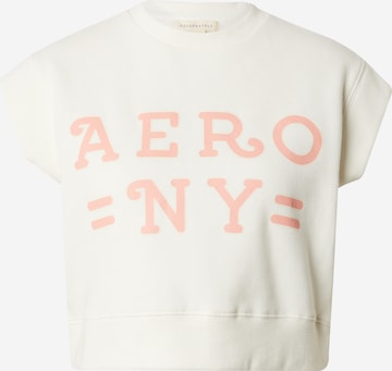 AÉROPOSTALE Shirts 'AERO NY' i hvid: forside