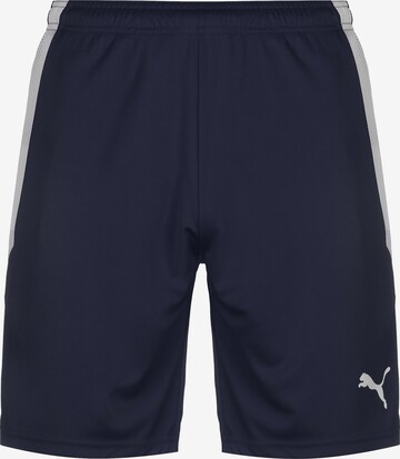 Regular Pantalon de sport 'TeamLiga' PUMA en bleu : devant