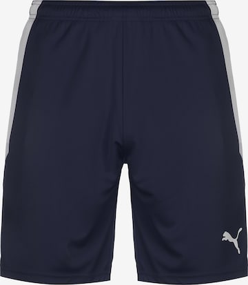 PUMA Workout Pants 'TeamLiga' in Blue: front