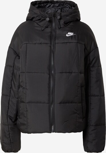 Nike Sportswear Winterjas 'Essentials' in de kleur Zwart / Wit, Productweergave