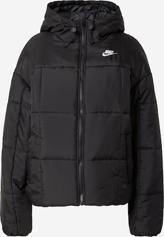 melns Nike Sportswear Ziemas jaka 'Essentials': no priekšpuses