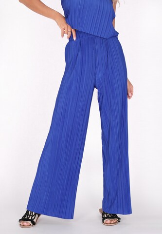 IZIA Loosefit Broek 'Spring Summer' in Blauw: voorkant