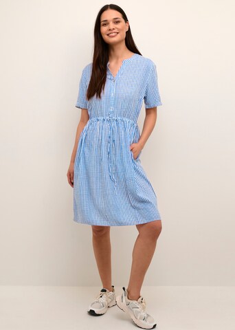 Cream Shirt Dress 'Ferina' in Blue