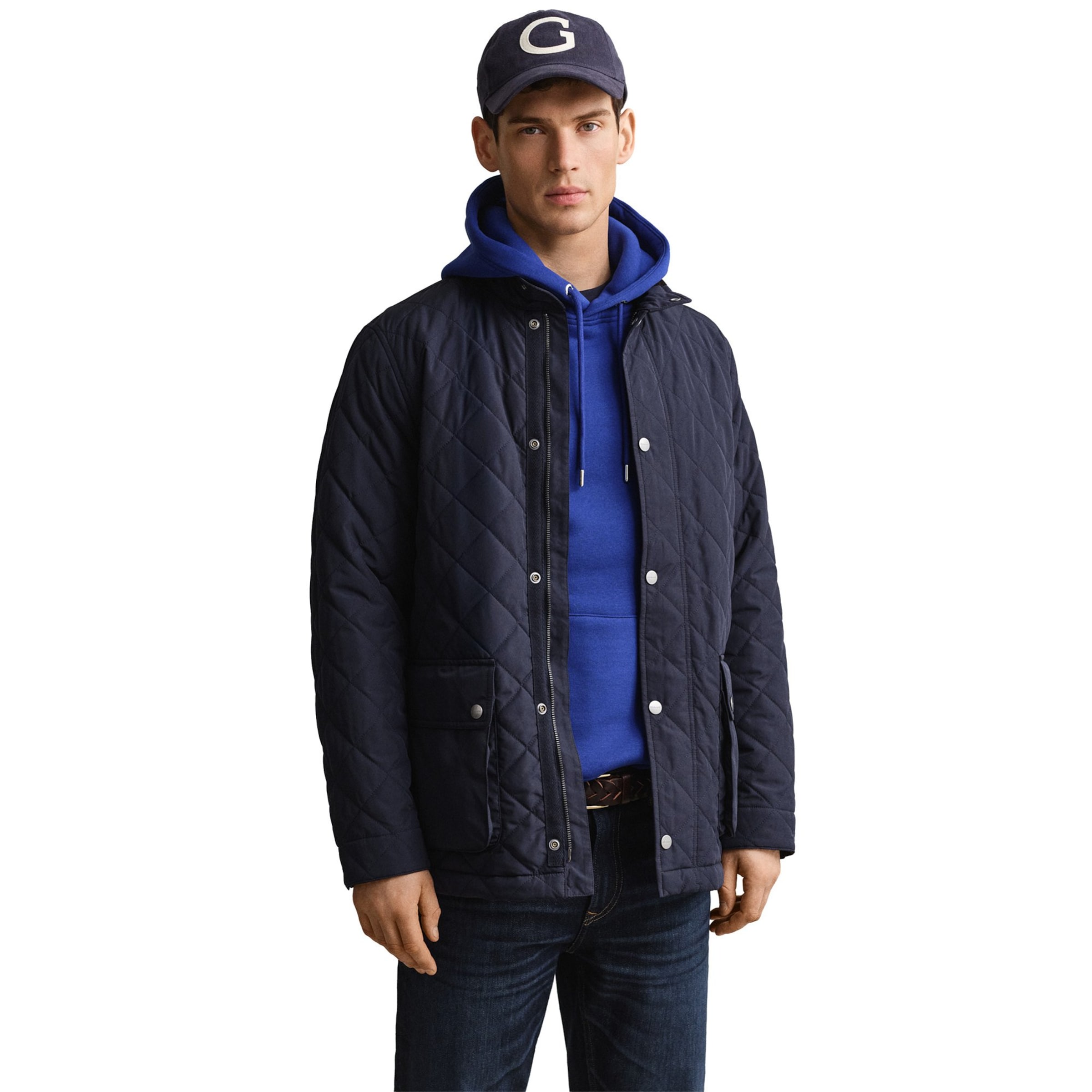 GANT - Chaqueta de entretiempo en azul: frente