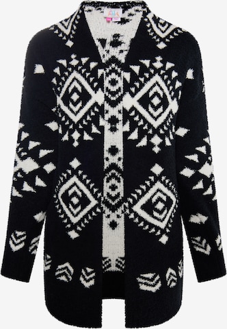 IZIA Knit Cardigan 'Gaya' in Black: front