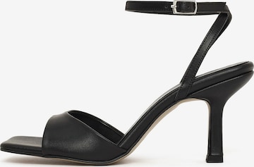 Sandalo con cinturino di Derimod in nero: frontale