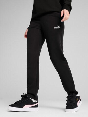 PUMA Regular Trousers 'Ess Small No. 1' in Black: front