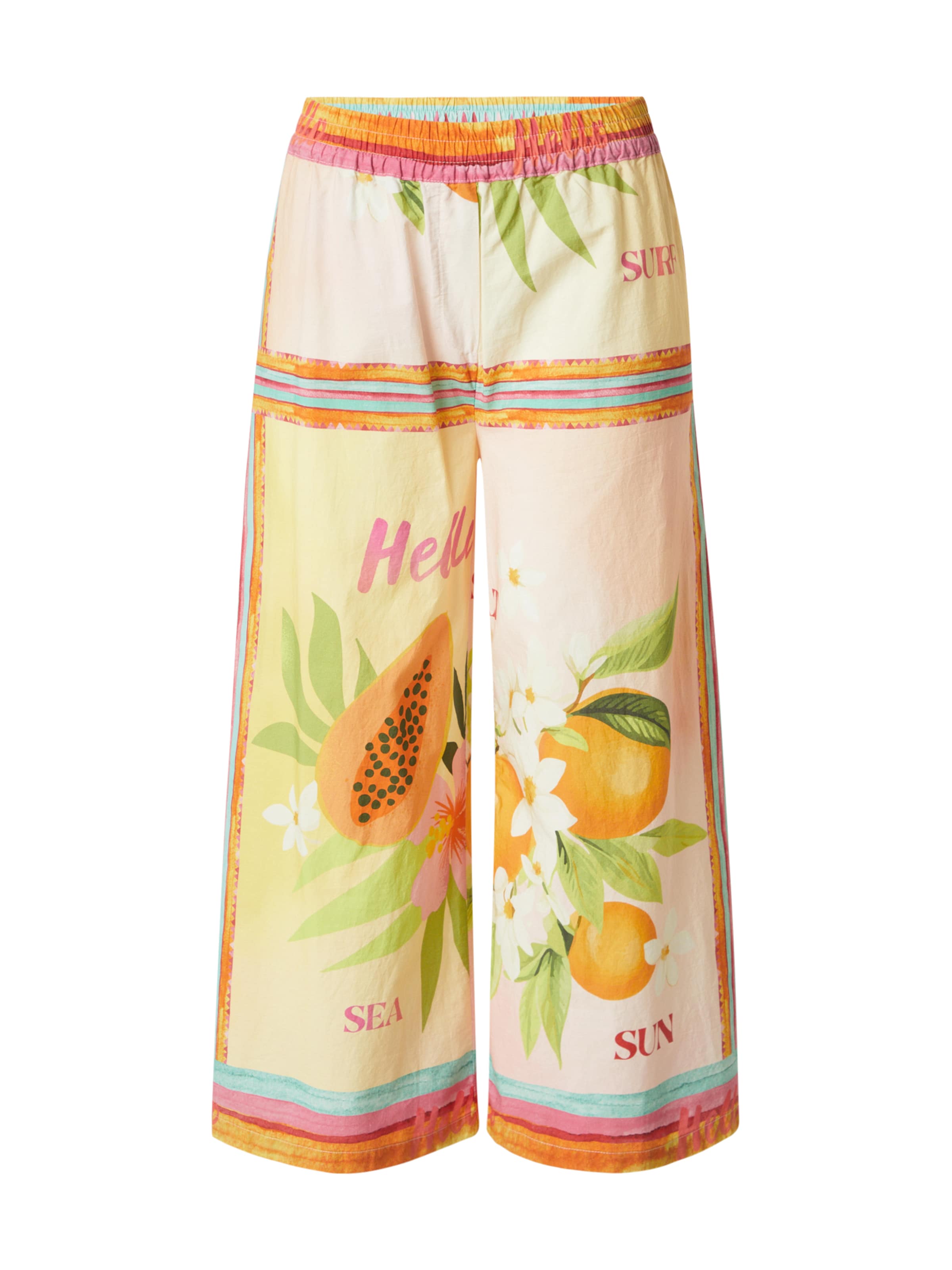 Emily Van Den Bergh Wide leg Παντελόνι σε πορτοκαλί: μπροστά