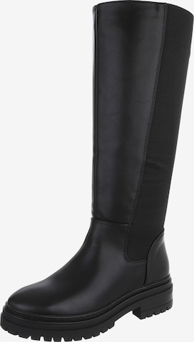 Ital-Design Boots in Black: front