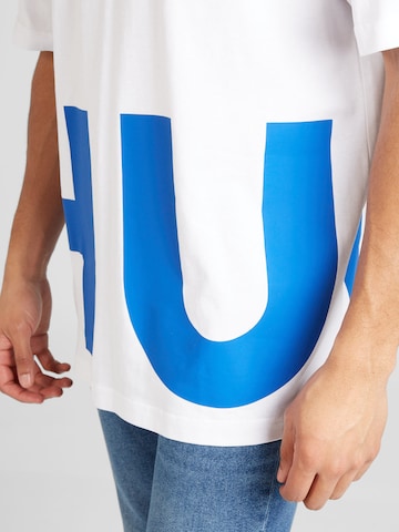 HUGO Blue Shirt 'Nannavaro' in White